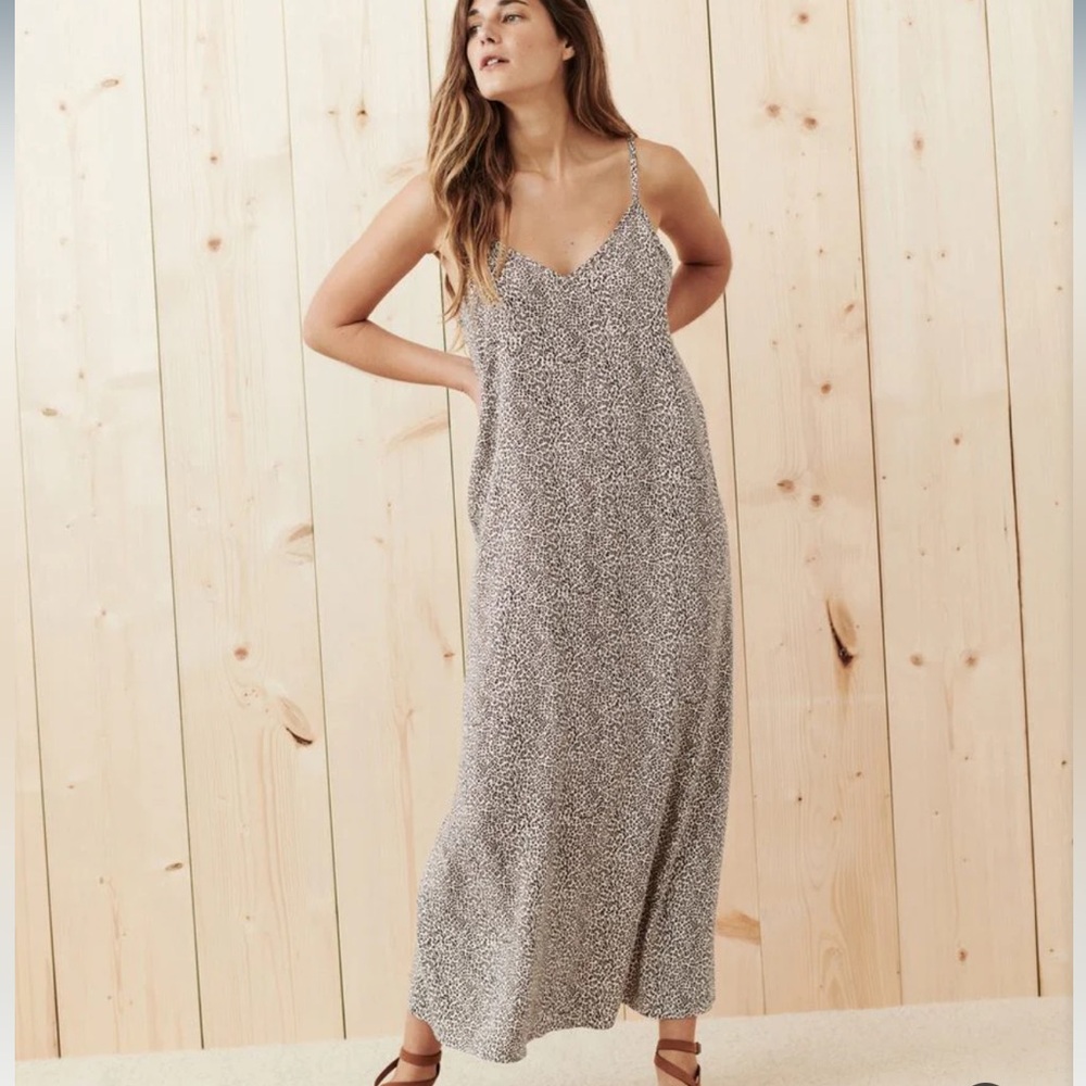 Jenni Kayne Leopard Slip Maxi Dress
